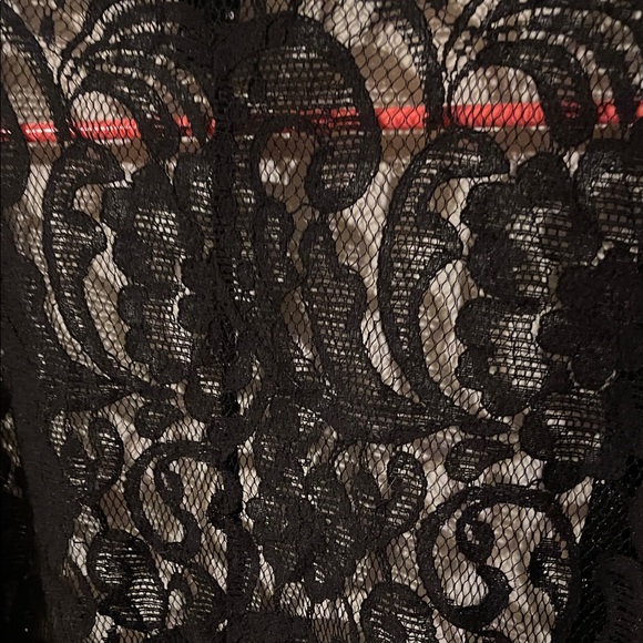 Forever 21 Black Lace Fringe Short Kimono - Picture 7 of 8